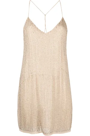 Zadig & Voltaire Rhinestone V-neck minidress