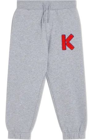 Kenzo Fleeced Joggers with TIGER CREST Logo Patch women - Glamood Outlet