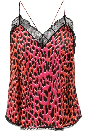 Zadig & Voltaire Christy leopard-print silk tank top