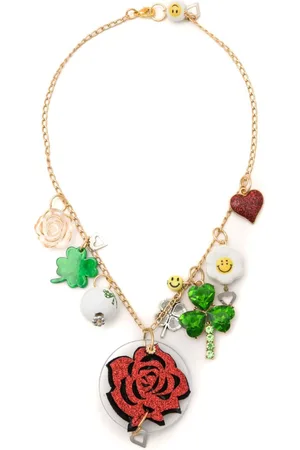 AMIR SLAMA Rose-pendant necklace