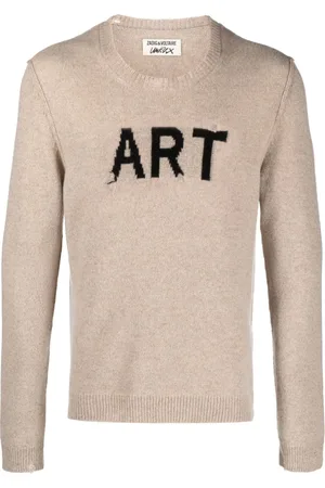Zadig & Voltaire Intarsia-knit ripped jumper