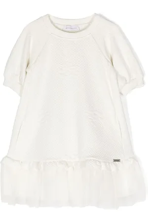 MONNALISA Short-sleeve tulle dress
