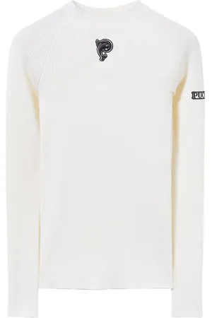 Puccini Logo-embroidered ribbed knit jumper