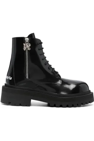 Palm Angels Logo-print lace-up boots