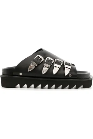 TOGA PULLA Buckle-detail leather sandals