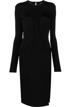 Pinko Aramis gathered midi dress