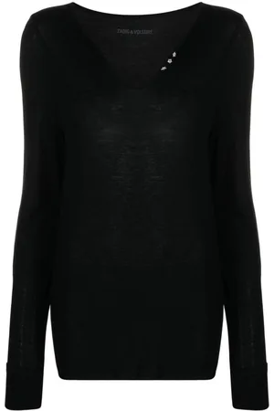 Zadig & Voltaire Star-buttons Henley-neck T-shirt