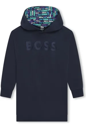 HUGO BOSS X Batman logo-print cotton dress