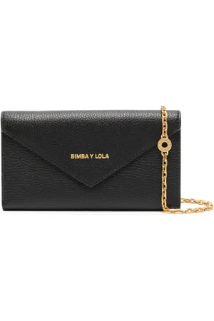 Bimba Y Lola Logo-Lettering Rectangle Makeup Bag - Black for Women