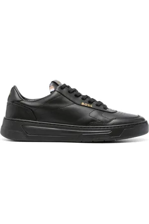 HUGO BOSS Logo-print leather sneakers