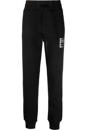 VERSACE Logo-print cotton track pants