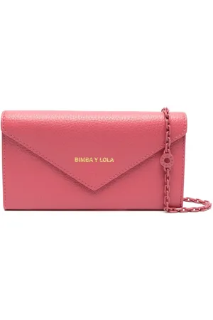 Bimba Y Lola Logo-lettering Leather Wallet in Pink