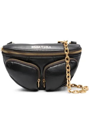 Bimba Y Lola Pelota Leather Crossbody Bag - Negro