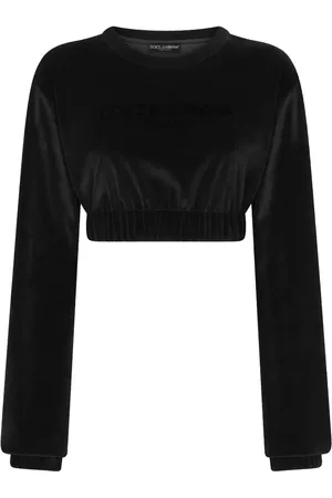 Dolce & Gabbana Logo-embroidered cropped sweatshirt