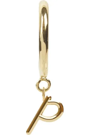 The Alkemistry 18kt Yellow Gold Love Letter X Hoop Earring in