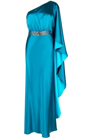Sachin & Babi Zahara one-shoulder satin gown