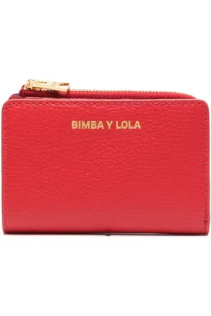 Bimba Y Lola Logo-print Zip-fastening Wallet in Black
