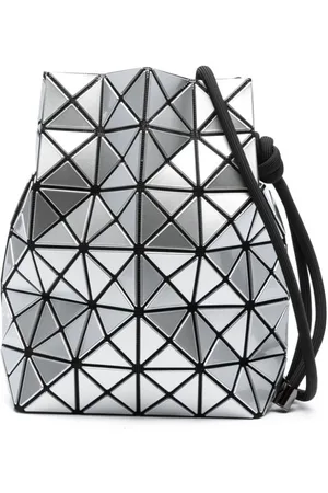 Bao Bao Issey Miyake Wring Matte geometric-pattern Crossbody Bag - White