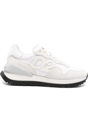Dsquared2 Logo-patch leather lace-up sneakers