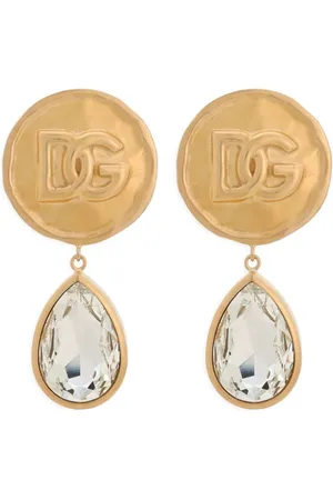 Dolce & Gabbana Logo-engraved drop earrings