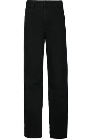 RTA High-waisted straight-leg jeans