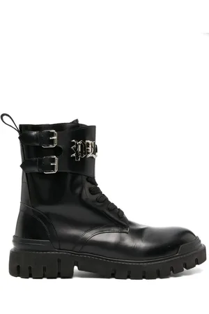 Philipp Plein Gothic Plein leather ankle boots