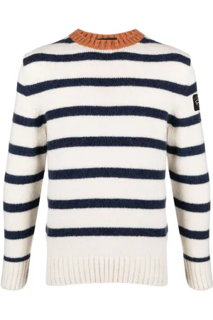 Paul & Shark Logo-patch striped jumper