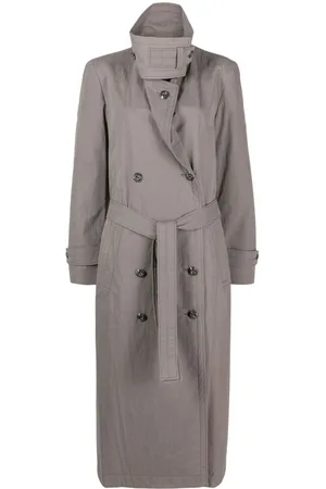 Claudie Pierlot Monogram Mid-Length Trench Coat