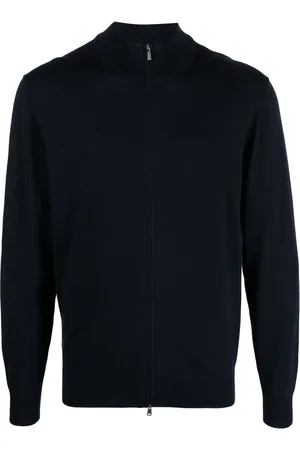 Boggi Milano Zip-up cotton jumper