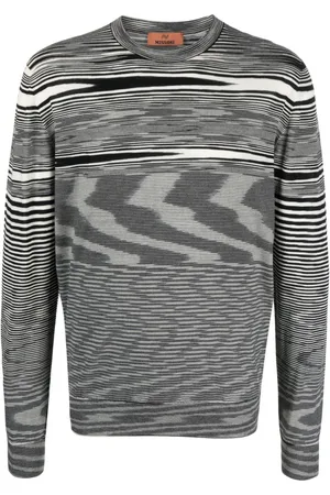 Missoni Striped intarsia-knit wool jumper