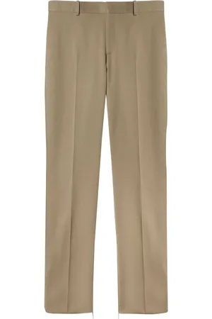 OFF-WHITE Straigth-leg wool tailored trousers