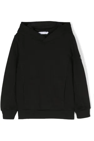 Calvin Klein Logo-patch cotton hoodie