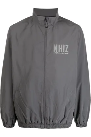Izzue Logo-print zip-up bomber jacket