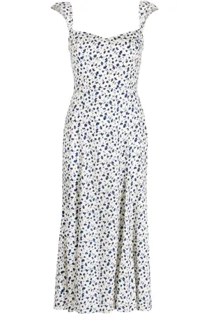 Reformation Graphic-print scoop-neck dress