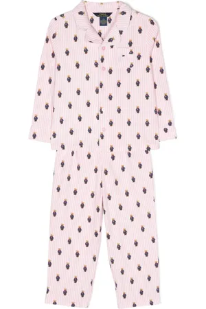 Ralph Lauren Polo Bear-pattern pajama set (set of two)