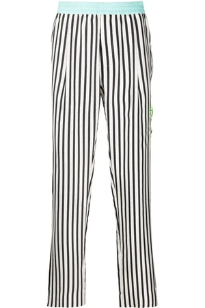 Indian Needle Men's Blue Cotton Striped Track Pants – Jompers