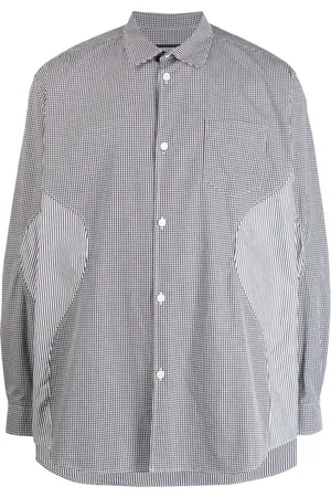 UNDERCOVER Mixed-print cotton shirt