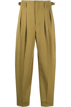 LEMAIRE Pleated virgin-wool trousers