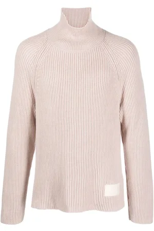 Ami Logo-patch ribbed jumper