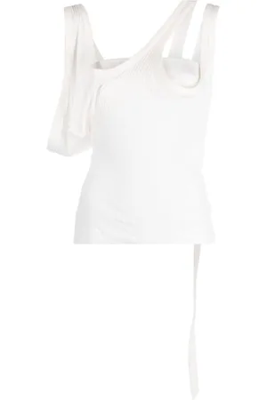 The Attico Asymmetric ribbed top