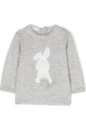 PATACHOU Embroidered-motif fine-knit jumper