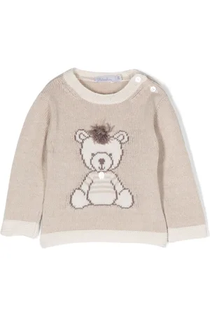 PATACHOU Bear-motif intarsia-knit jumper