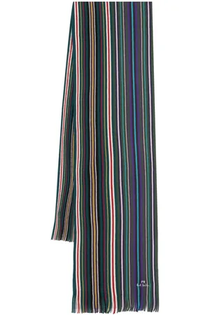 Paul Smith Spectrum Stripe wool scarf