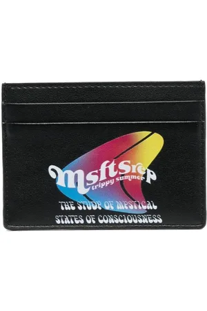 Msftsrep Logo-print faux-leather cardholder
