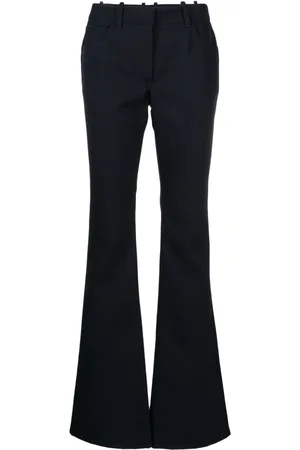 OFF-WHITE Virgin wool flared trousers