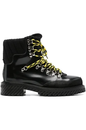 OFF-WHITE Patent-leather ankle boots