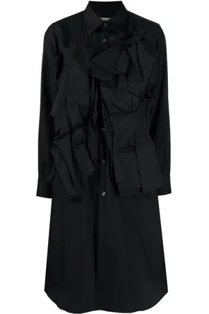 Comme des Garçons Appliqu?? cotton midi dress