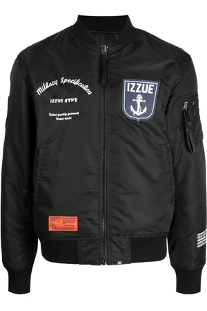 Izzue Patches-detail padded bomber jacket