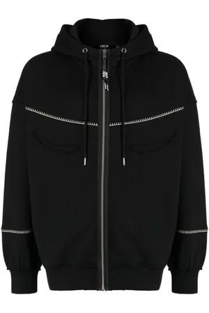FIVE CM Distressed hooded jacket