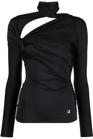 COPERNI Logo-plaque cut-out long-sleeve top